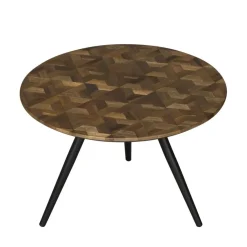 Bijzettafel Alvor Bruin - set 2 stuks