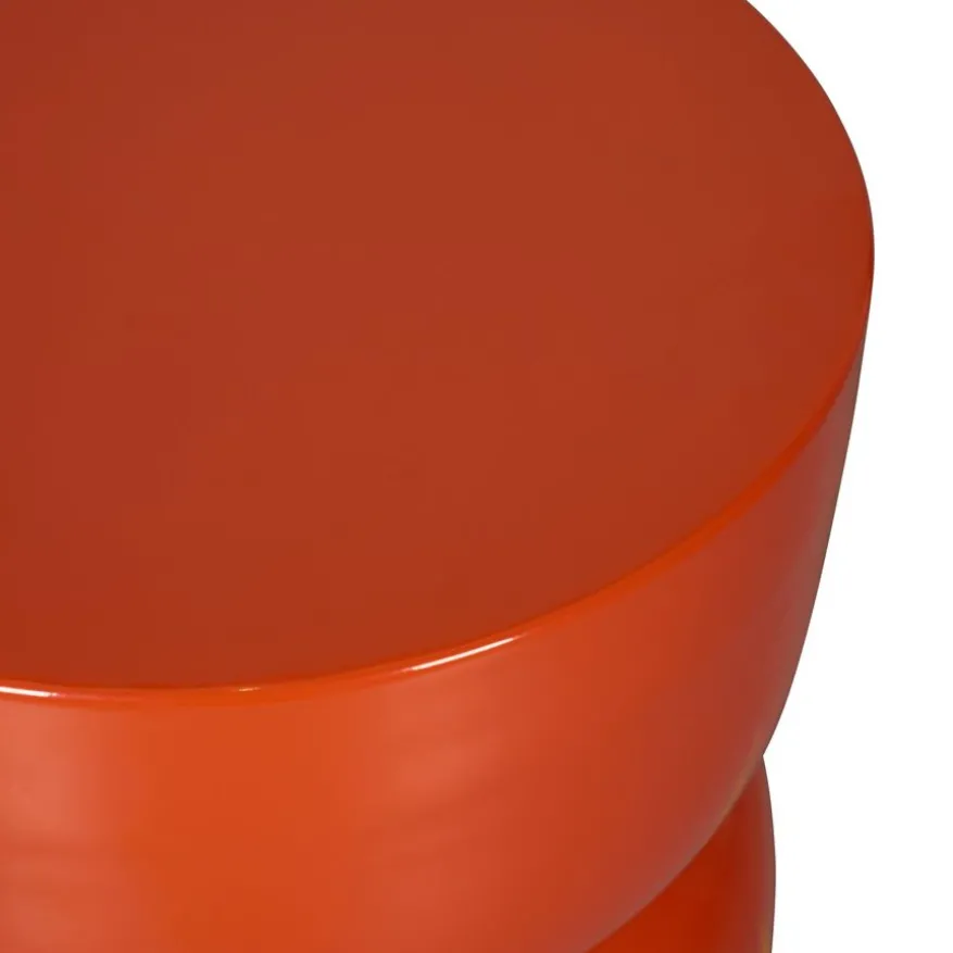 Bijzettafel Cones Aarderood - Ø 30 cm