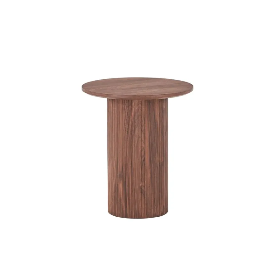 Bijzettafel Misk Bruin - Ø 40 cm