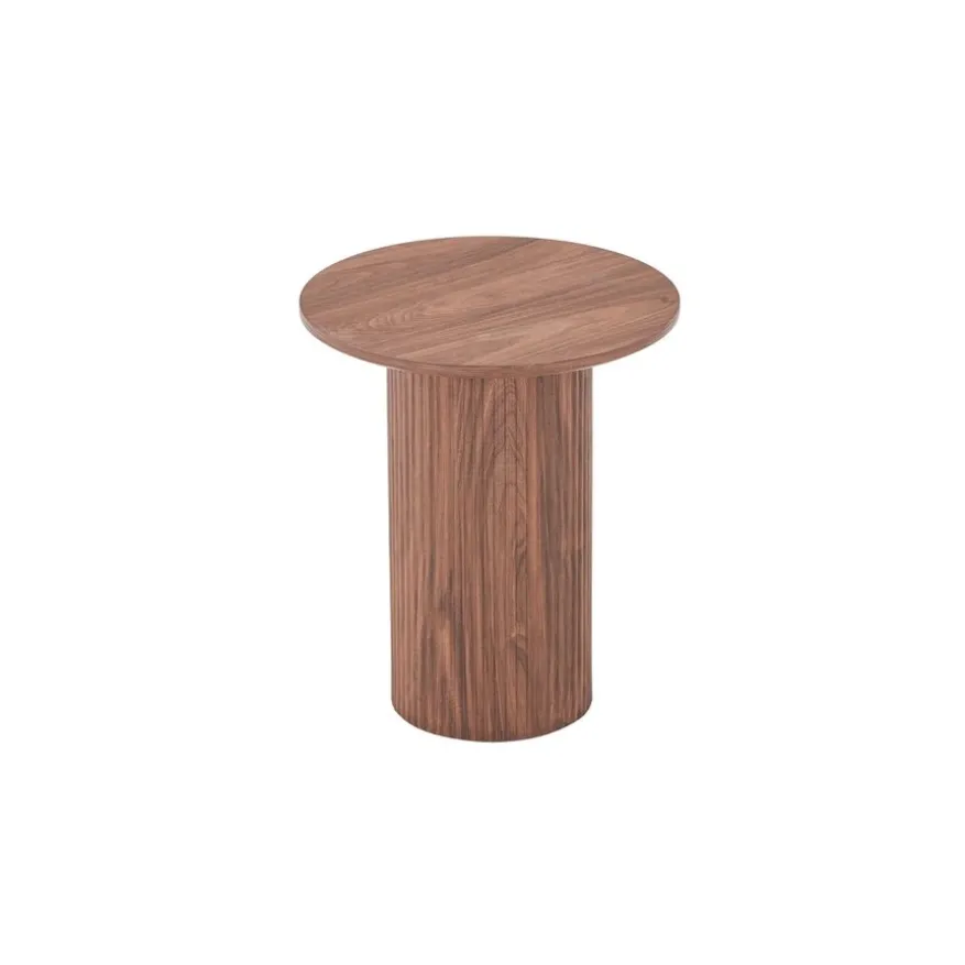 Bijzettafel Misk Bruin - Ø 40 cm