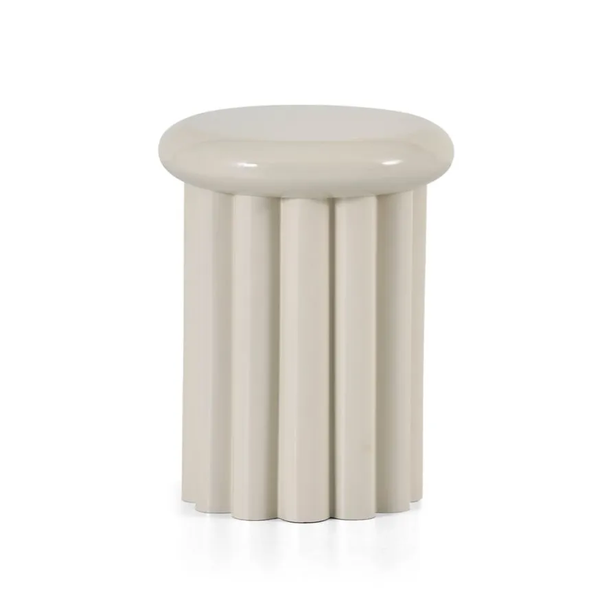 Bijzettafel Mora Greige - Ø 36 cm
