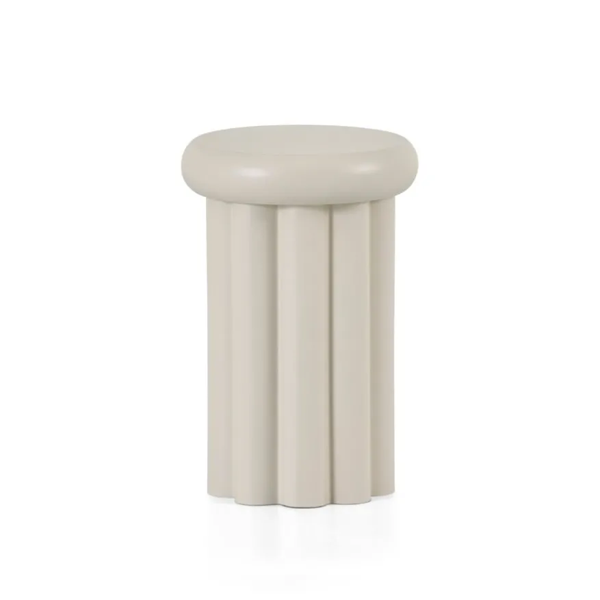 Bijzettafel Mora Greige - Ø 28 cm