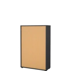 Boekenkast Bram Donkergrijs - 80x124x35 cm