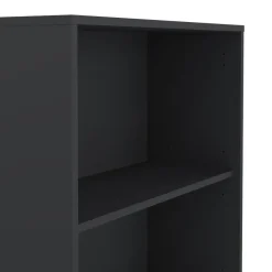 Boekenkast Bram Donkergrijs - 80x205x35 cm
