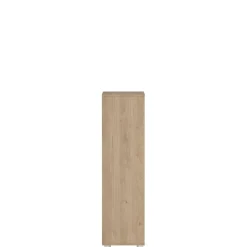 Boekenkast Bram Eiken / Wit - 80x124x35 cm