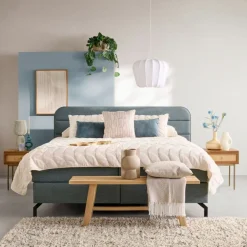 Boxspring Barcelona Blauw - 180x200 cm