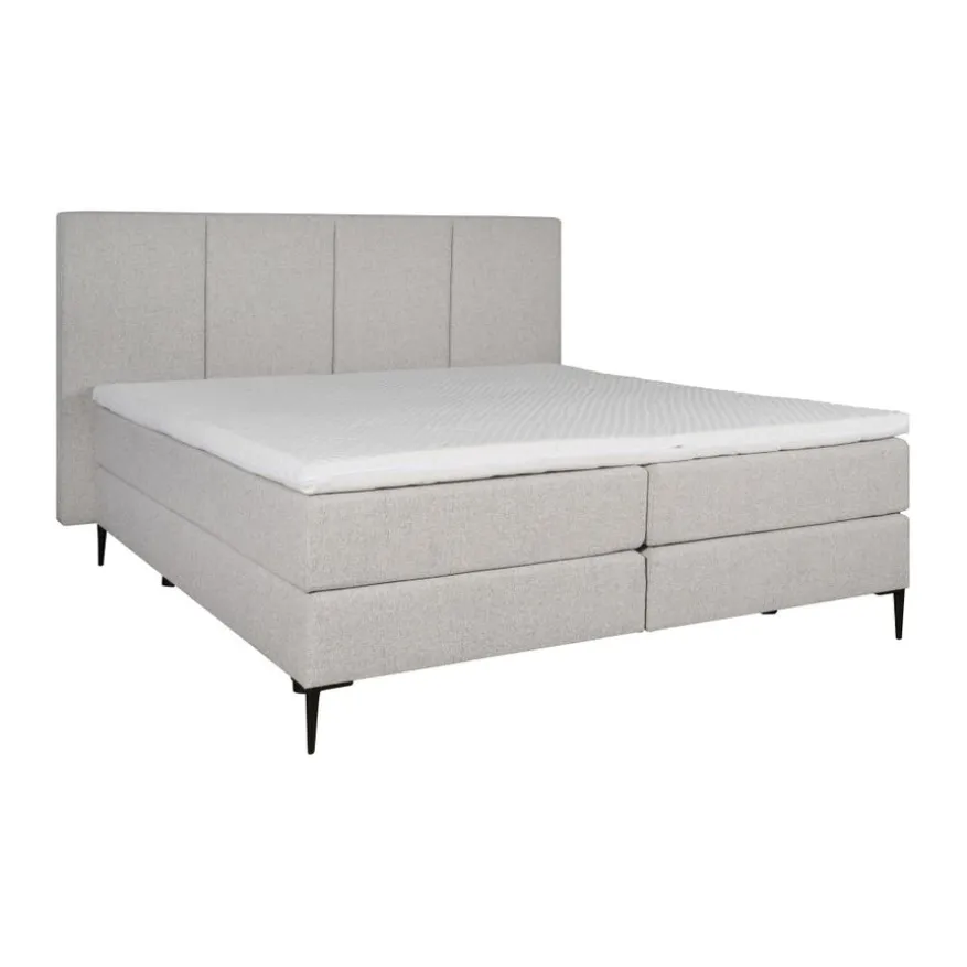 Boxspring Madrid Lichtgrijs - 180x200 cm