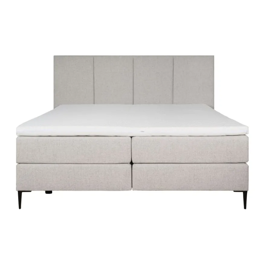 Boxspring Madrid Lichtgrijs - 180x200 cm