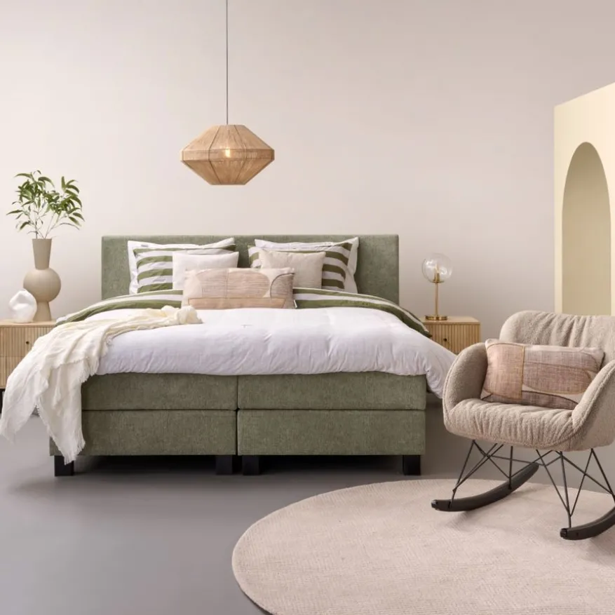 Boxspring Valencia Groen - 180x200 cm