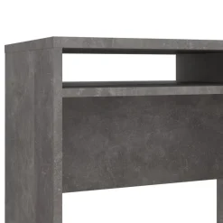 Bureau Boston Beton / Hoogglans Wit - 111x78x49 cm