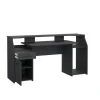Bureau Boston Donkergrijs - 171x90x63 cm
