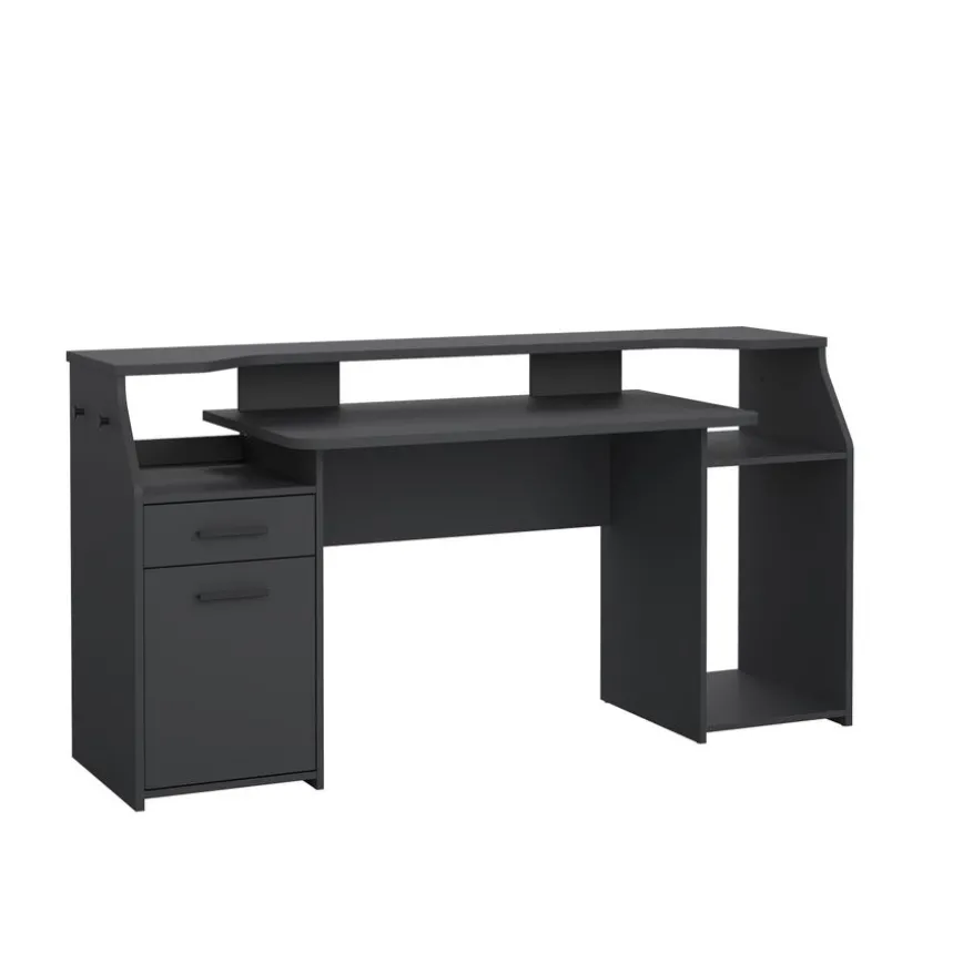 Bureau Boston Donkergrijs - 171x90x63 cm
