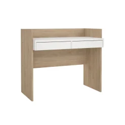 Bureau Boston Eiken / Wit - 103x89x56 cm