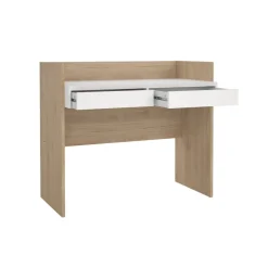 Bureau Boston Eiken / Wit - 103x89x56 cm