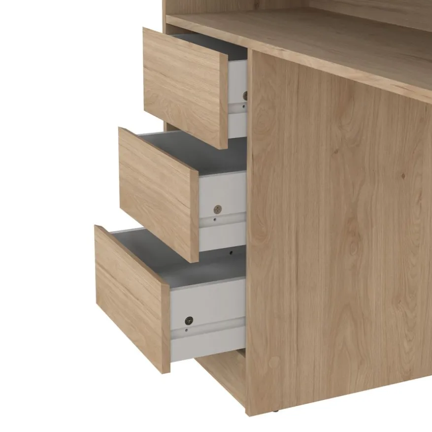 Bureau Boston Eiken - 126x76x55 cm