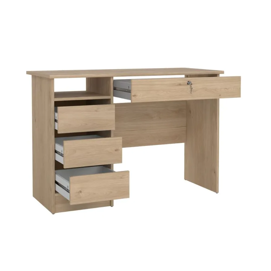 Bureau Boston Eiken - 110x76x49 cm