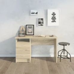 Bureau Boston Eiken - 121x73x49 cm