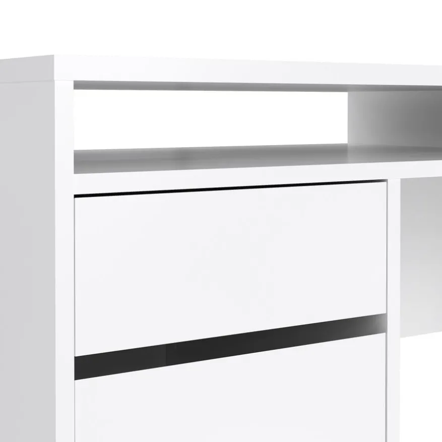 Bureau Boston Hoogglans Wit - 149x78x49 cm
