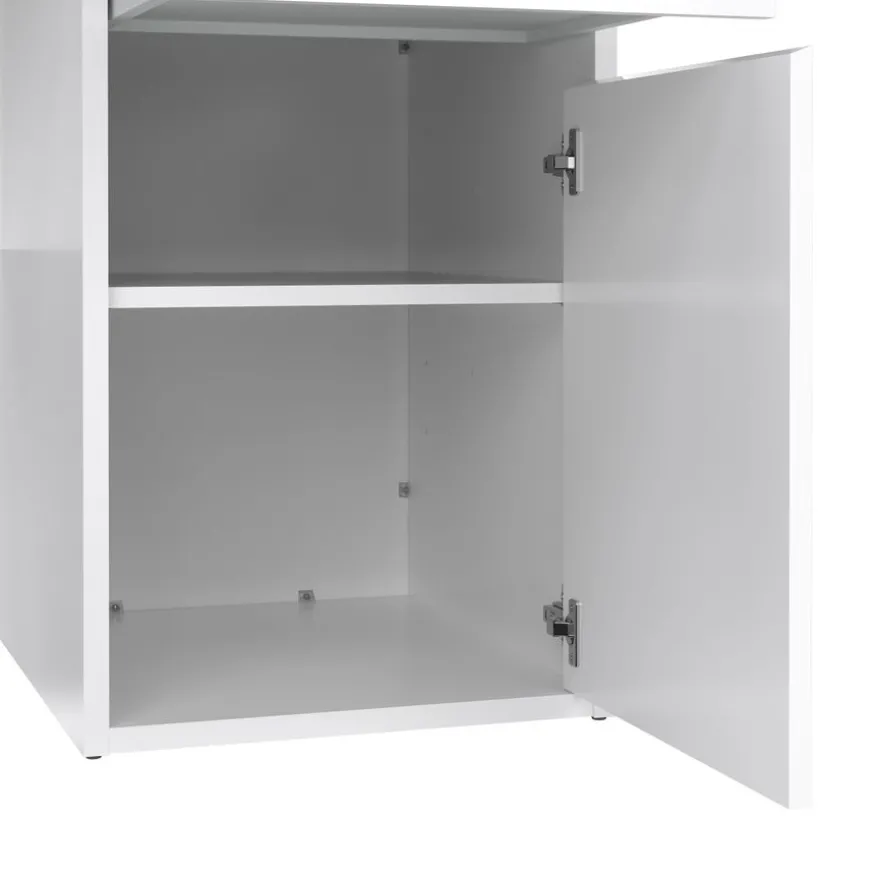 Bureau Boston Hoogglans Wit - 149x78x49 cm
