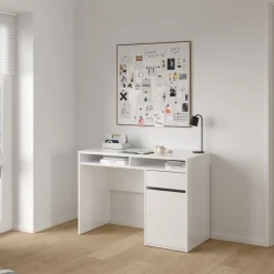 Bureau Boston Hoogglans Wit - 111x78x49 cm