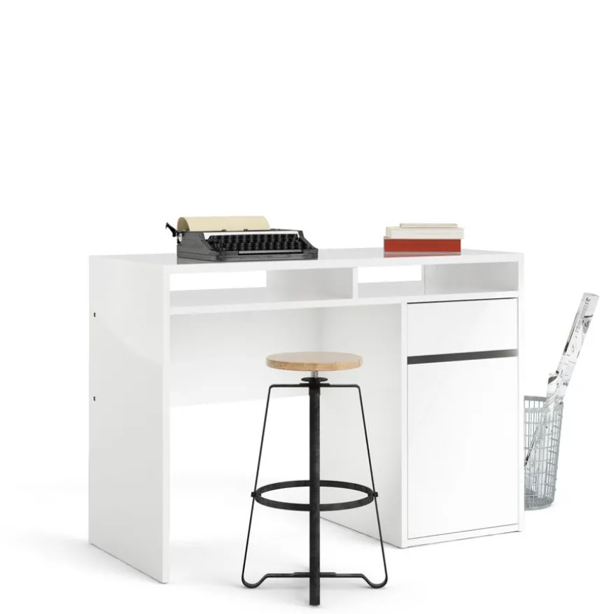 Bureau Boston Hoogglans Wit - 111x78x49 cm