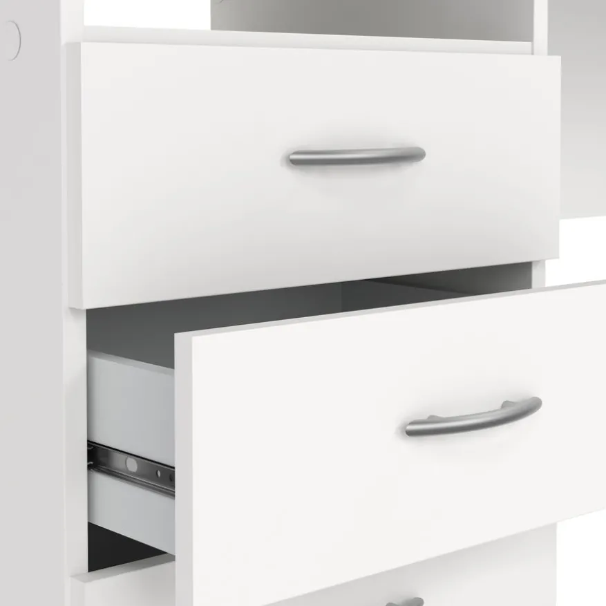 Bureau Boston Wit - 121x73x49 cm