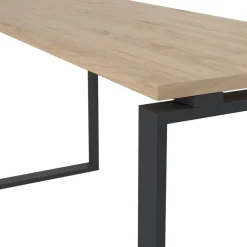 Bureau Bram Eiken / Donkergrijs - 150x76x60 cm