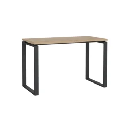 Bureau Bram Eiken / Donkergrijs - 120x76x60 cm