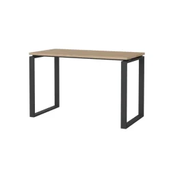 Bureau Bram Eiken / Donkergrijs - 120x76x60 cm