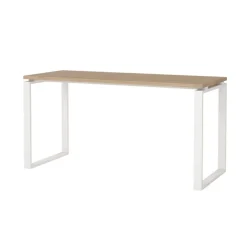 Bureau Bram Eiken / Wit - 150x76x60 cm