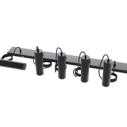 Calex Hanglamp Pendel Zwart - 5 x GU10 - 100x10 cm