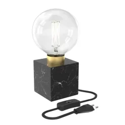 Calex Tafellamp Zwart - E27 - 9x9 cm