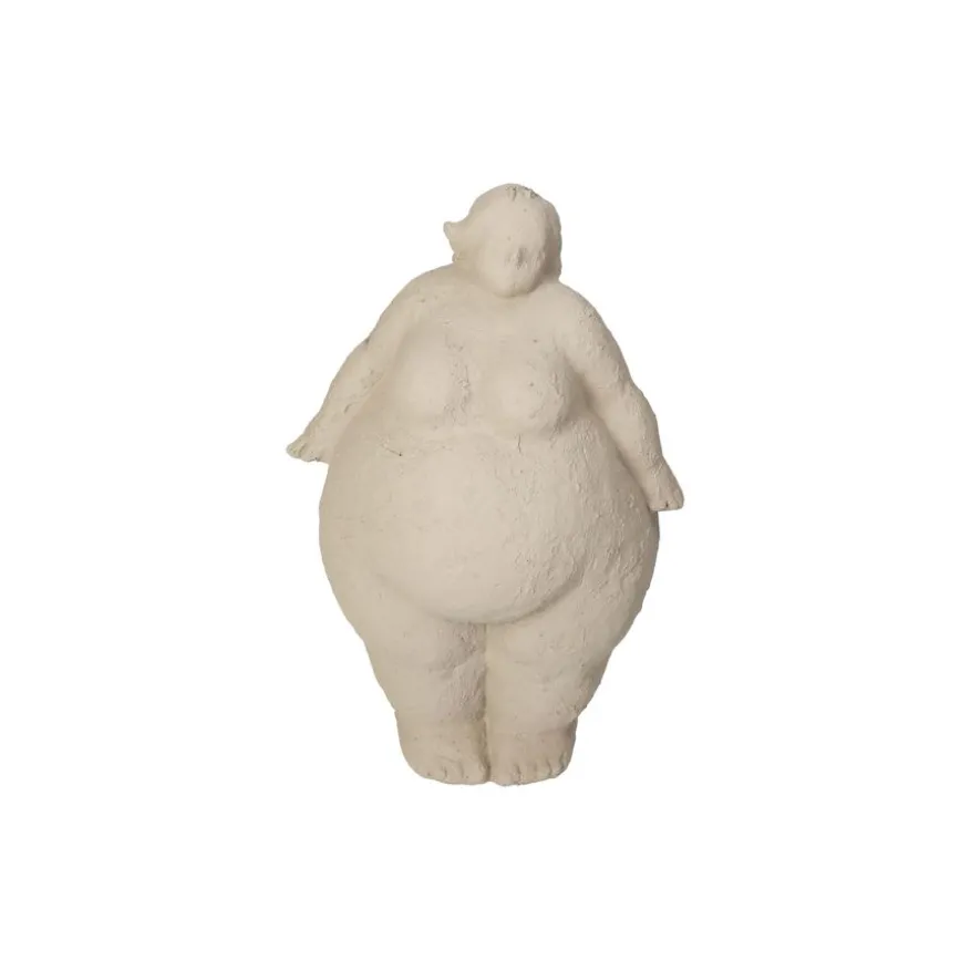 Deco Beeld Feline Beige - 26 cm hoog