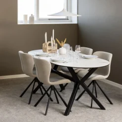 Draaibare Eetkamerstoel Isak Beige