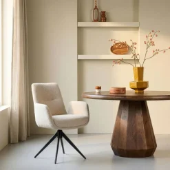 Draaibare Eetkamerstoel Molly Beige