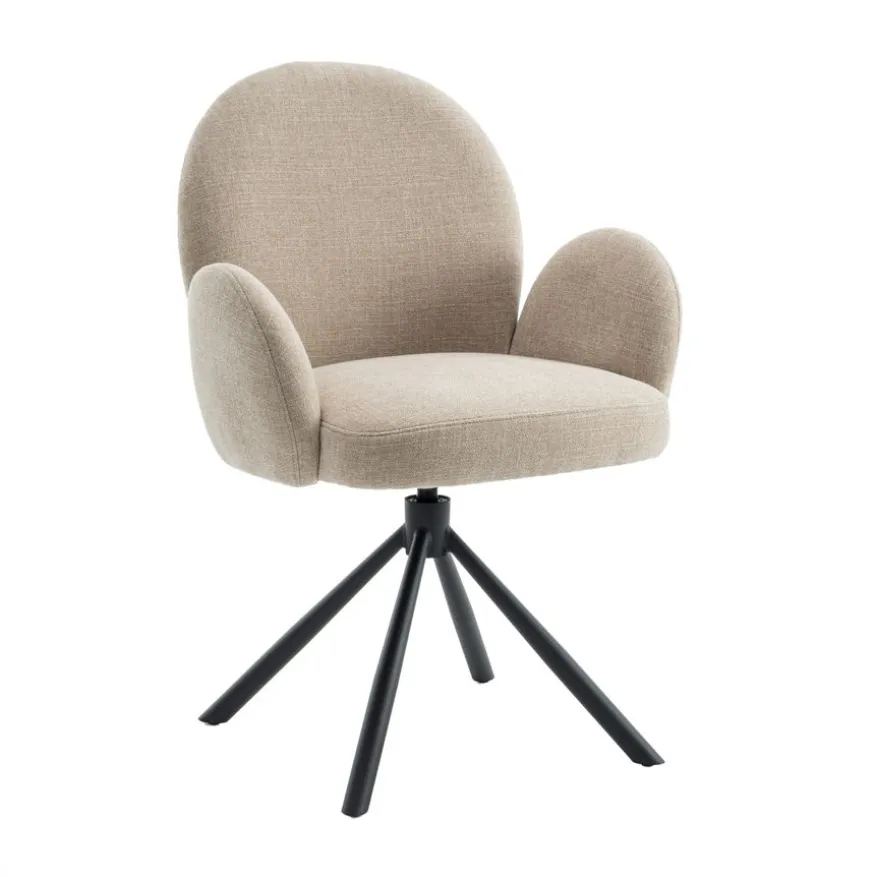 Draaibare Eetkamerstoel Moon Beige