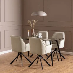 Draaibare Eetkamerstoel Roar Beige