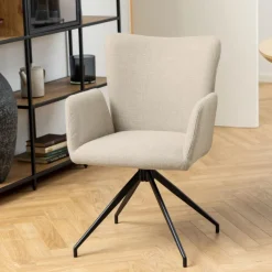 Draaibare Eetkamerstoel Sverre Beige