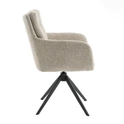 Draaibare Eetkamerstoel Swag Beige