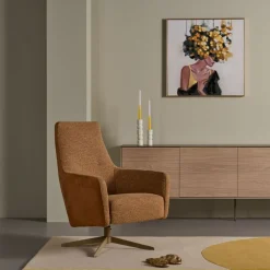 Draaifauteuil Breskens Cognac