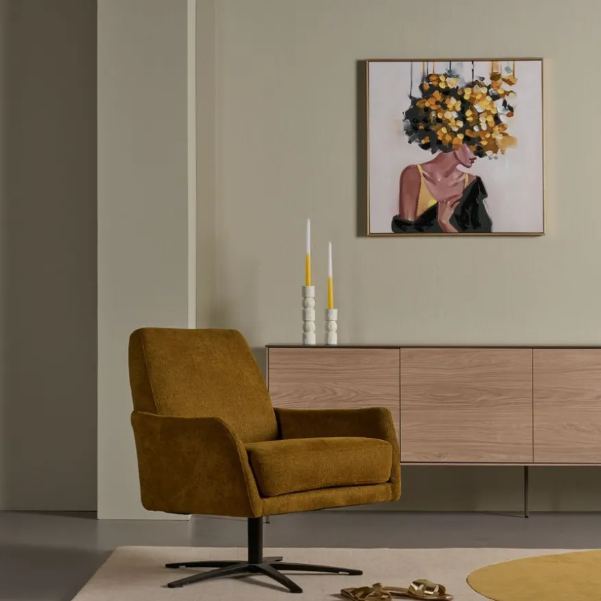 Draaifauteuil Perth Oker