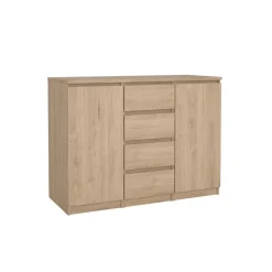Dressoir Luna Eiken - 121x91x50 cm