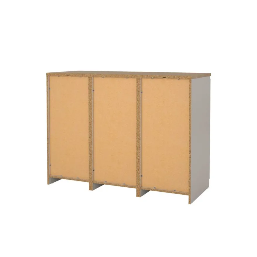 Dressoir Luna Taupe / Eiken - 121x91x50 cm