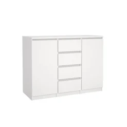 Dressoir Luna Wit - 121x91x50 cm