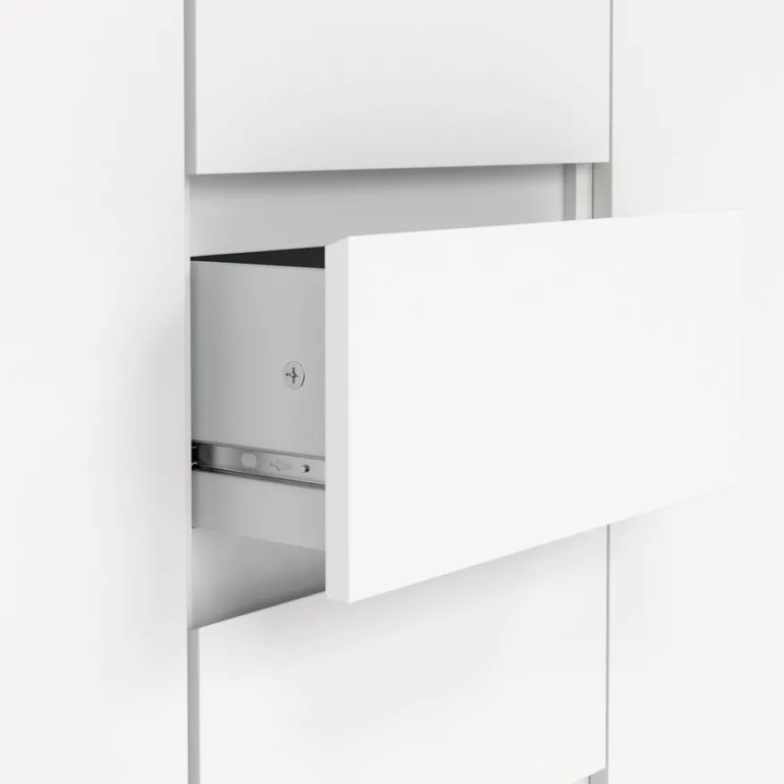 Dressoir Luna Wit - 121x91x50 cm