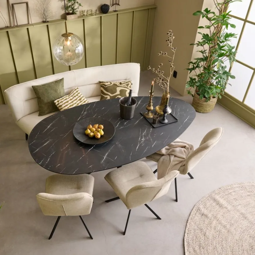 Eetkamerbank Bjorna Beige - 190 cm