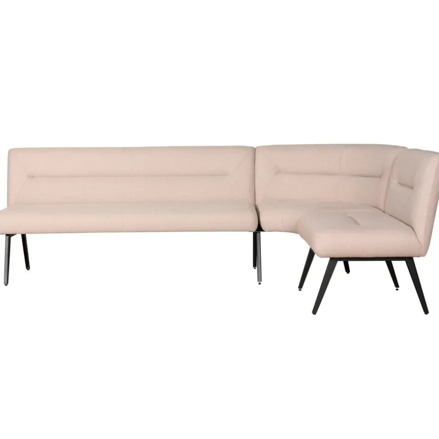 Eetkamer Hoekbank Bjorna Roze - 270x170 cm