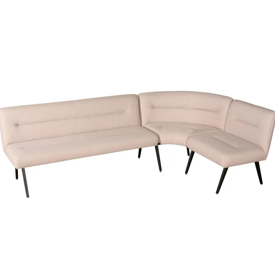 Eetkamer Hoekbank Bjorna Roze - 270x170 cm
