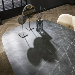 Eettafel Elval Donkergrijs - 180x90 cm
