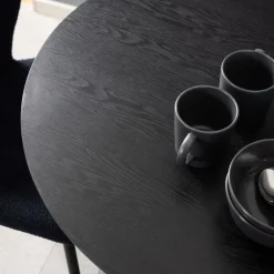 Eettafel Heeze - Ø 80 cm Zwart
